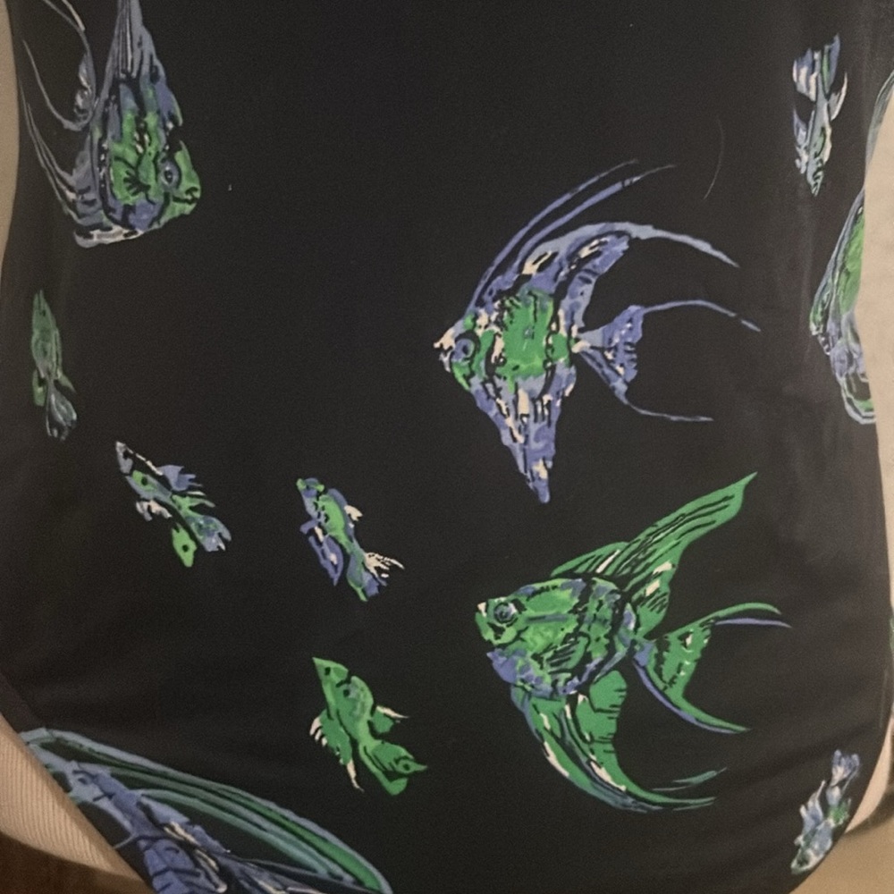 Vintage Jantzen swimsuit featuring bright colored tropical fish 🐠 - Picture 3 of 8